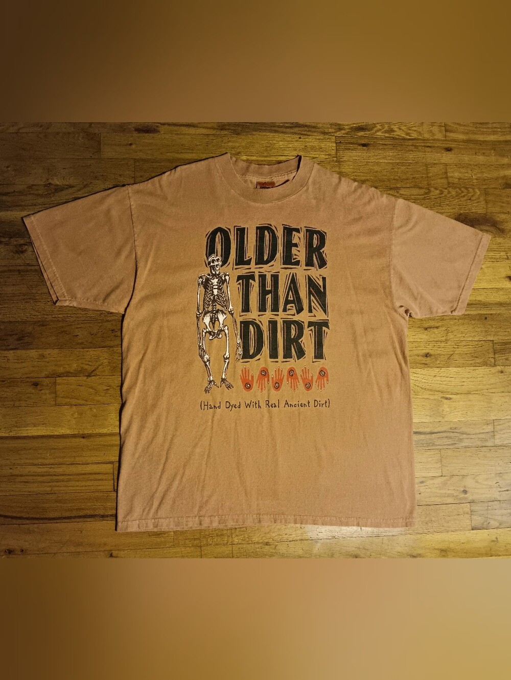 vintage Planet Earth Dirt t-shirt tie dye skeleton